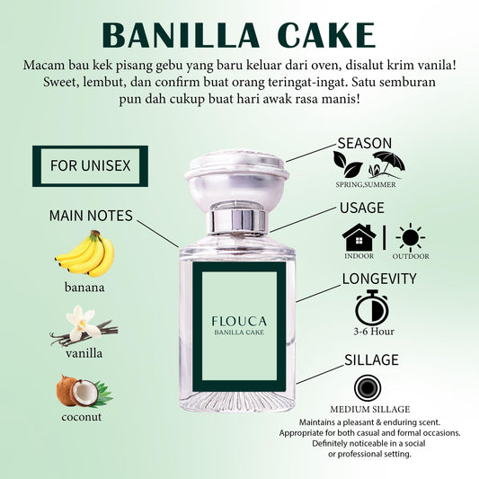 Flouca Banilla Cake EDP For Unisex Perfume 30ML